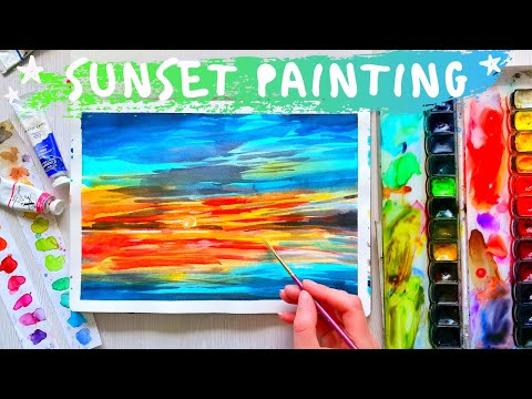 PAINTING TUTORIAL Acrylic Ocean for Beginners | Katie Jobling Art