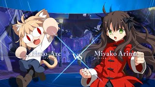 Cover art for [MELTY BLOOD: TYPE LUMINA "Neco-Arc VS Miyako Arima" Gameplay Video]