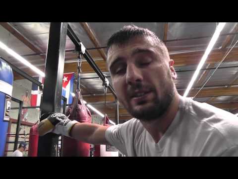 ukranian boxing star alex gvozdyk working out in oxnard - EsNews