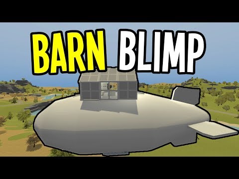 Unturned - BARN on a BLIMP - Greece Map Modded Survival - Ep. 26