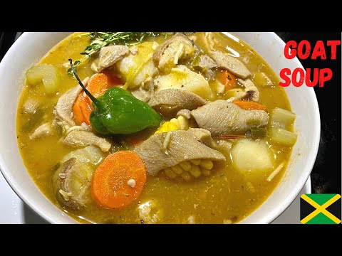 HOW TO MAKE JAMAICAN GOAT SOUP | Mannish Water | Mutton Soup