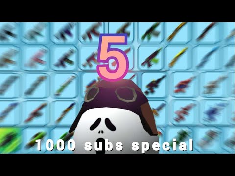 5 Kills With EVERY Gun Skins I Have! BIGGEST Challenge! | Shell Shockers