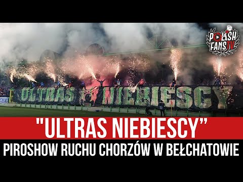 "ULTRAS NIEBIESCY” - piroshow Ruchu Chorzów w Bełchatowie (12.11.2022 r.)