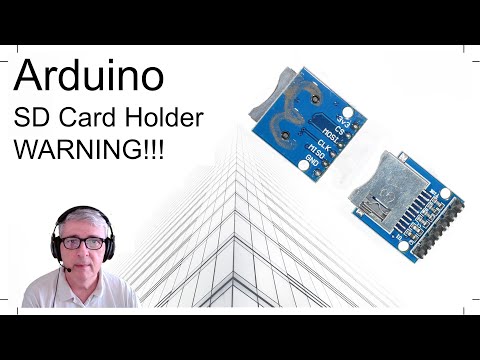 WARNING!!! Arduino 3.3 volt (only) SD Card Holder (4K)
