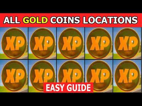 Fortnite All Gold XP Coin Locations! Gold XP Coins Easy Guide! -  Gold is the Greatest Punch Card
