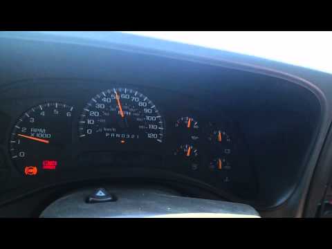2006 gmc sierra stock L33with 35's 0-60 mph. Speedometer not correct. 55 on speedo = 60mph