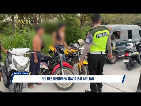 POLRES KEBUMEN RAZIA BALAP LIAR