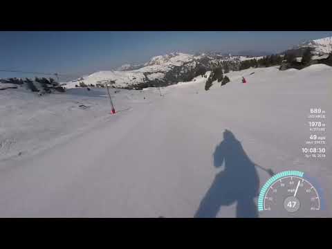 60 mph on a pair of skis!!