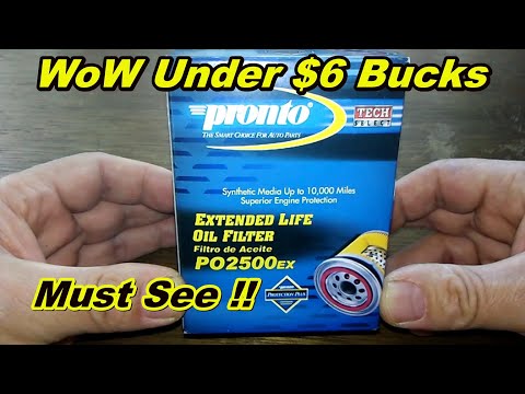 Pronto Oil Filter Cut Open PO2500EX, Oil Filter Review