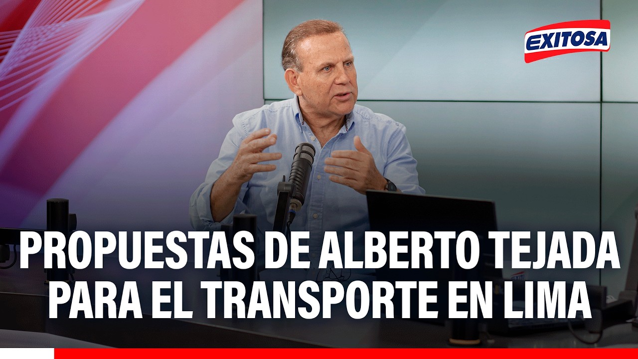 🔴🔵 Propuestas de Alberto Tejada para el transporte de Lima