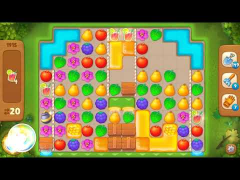 Gardenscapes Area 9 Day 1 Hard Level 1915 - No Boosters Or Hacks