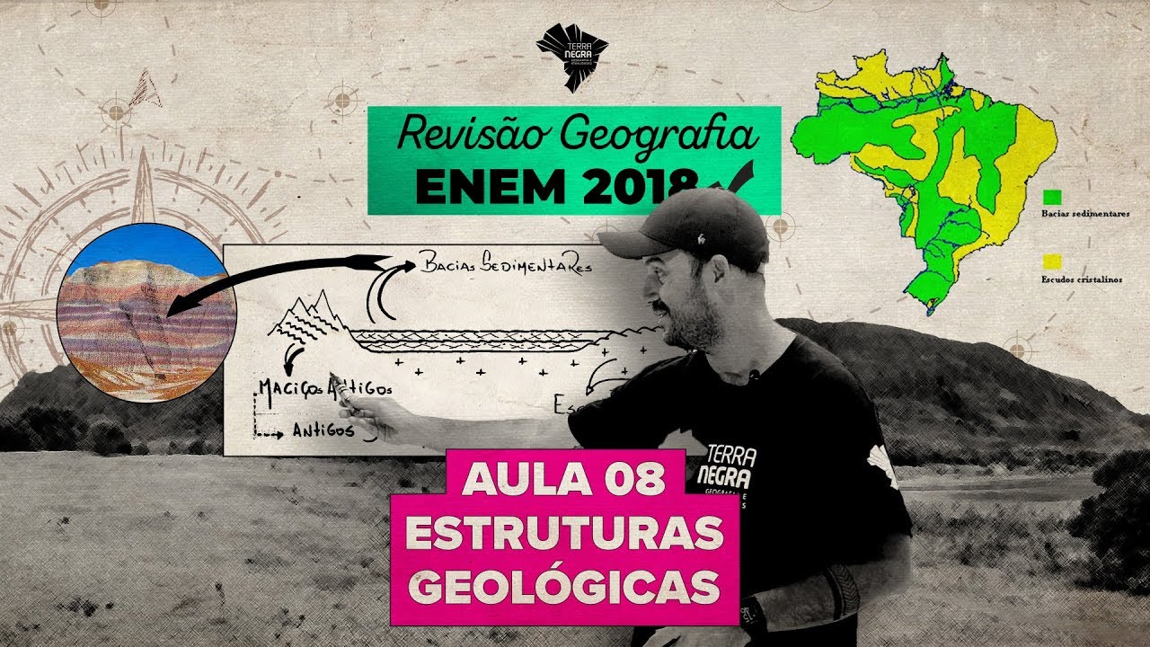 ESTRUTURAS GEOLÓGICAS - Revisão Geografia ENEM 2018 [#08] | Terra Negra