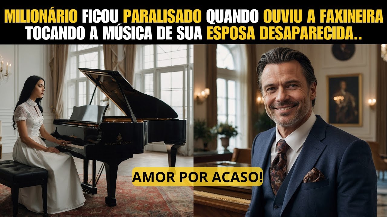 ❤️MILIONÁRIO FICOU PARALISADO Quando Ouviu a FAXINEIRA Tocando a Música De SUA ESPOSA DESAPARECIDA