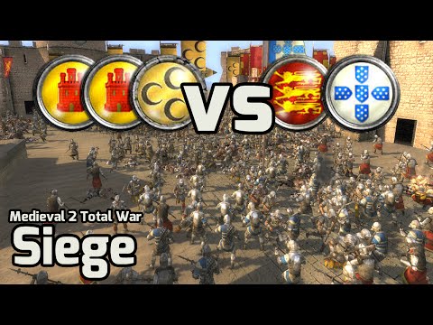 Medieval 2 Total War Online Battle #134 (3v2 Siege) - And Egypt!