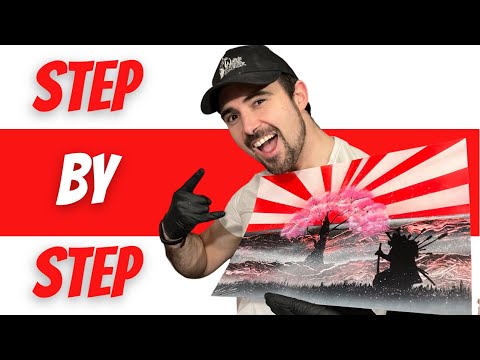 Fallen Samurai Spray Paint Art Tutorial Tomwellywells Tiktok Full Version