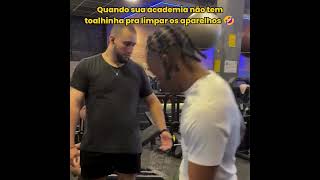 sua academia tem TOALHINHA? 🤣 #memes
