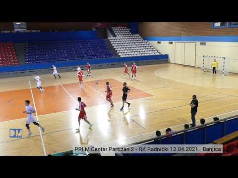 PRLM Centar RK Partizan 2 - RK Radnički 12.04.2021. Banjica