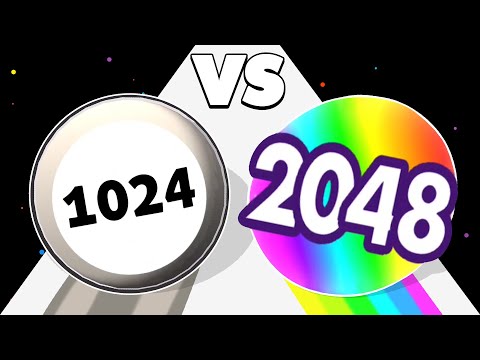 SURROUND AND MERGE /vs BOUNCE MERGE 2048 ✦ ASMR Gameplay Android iOS • Satisfying Mobile Games