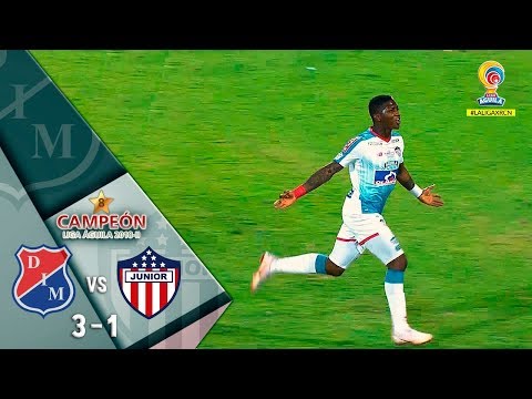 Medellín vs Junior resumen y goles del partido 3-1 Final-vuelta Liga Águila 2018 II Junior campeón