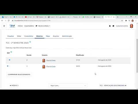 TCC 2º SEMESTRE 2020 'COMO ESCREVER O TRABALHO NO MOODLE?'
