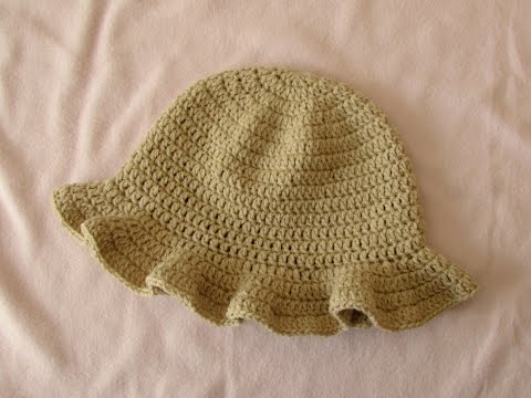 How to crochet a simple women's sun hat - summer hat...
