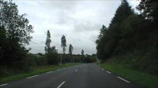 preview picture of video 'Driving On The D787 From The Pont Melvez Railway Crossing To Mousteru, Brittany'