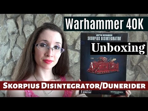 Adeptus Mechanicus Skorpius Disintegrator and Dunerider Unboxing and Review