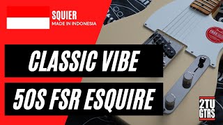 Video thumbnail for Squier FSR Classic Vibe 50s Esquire 2019 Vintage White by 2tu Guitars