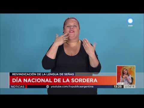 TV Pública Noticias - Día Nacional de las personas sordas  (#ElNotiDelMediodia)