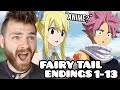 First Time Reacting To FAIRY TAIL Endings 1 13 Non Anime Fan
