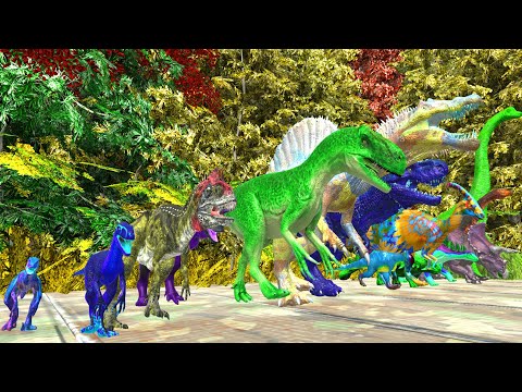 Race to get a run eat Pink PIG #2 - Animal Revolt Battle Simulator