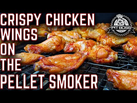 THE SECRET TO MAKING CRISPY CHICKEN WINGS ON PELLET SMOKER! PIT BOSS PLATINUM LAREDO 1000 COOK