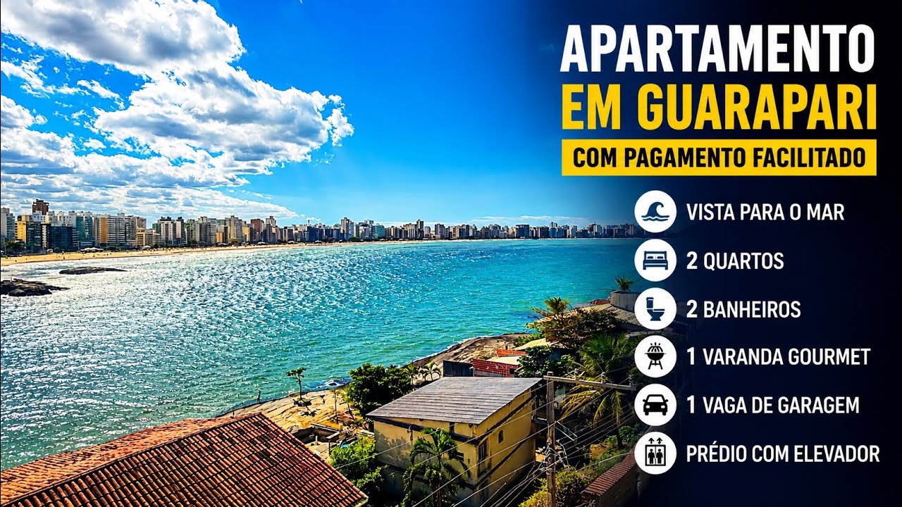Centro vista para o mar e pagamento facilitado