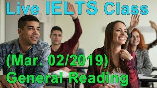 IELTS Live Class - General Reading - Practice for Band 9