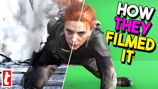 What These Black Widow Scenes Look Like Without Sp