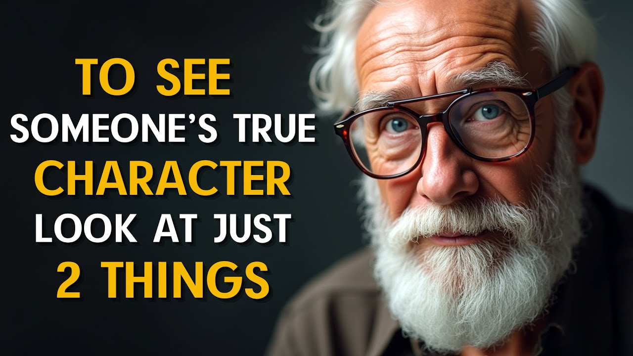 To See Someone's True Character, Pay Attention to Just 2 Things | Stoicism