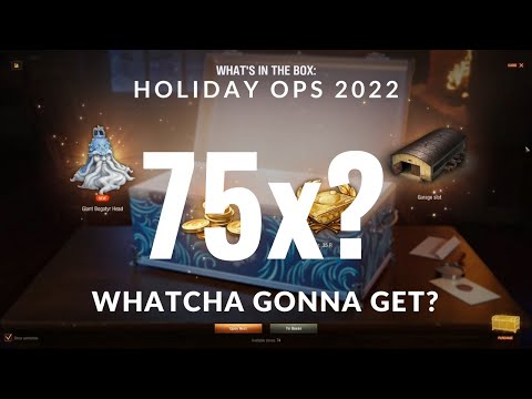 75 Large Boxes in Holiday Ops 2022 (World of Tanks!)
