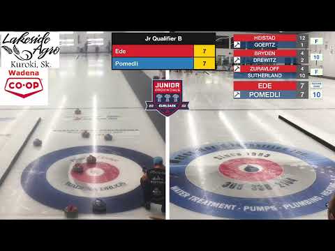 Pomedli vs Ede B Qualifier CURLSASK Junior Boys Provincial Q1 2022