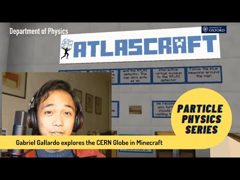 Gabriel Gallardo visits GLOBE in CERN in Minecraft
