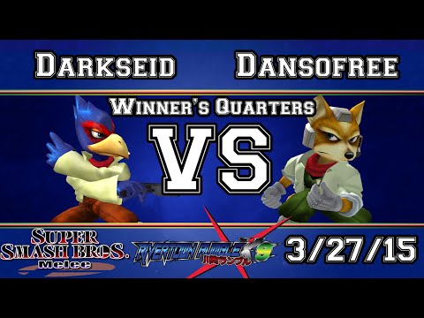RRX9! - Darkseid (Falco) Vs Dansofree (Fox) - SSBM Winners Quarters - Melee