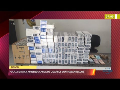 Polícia apreende grande carga de cigarros contrabandeados em Timon 17 06 2021