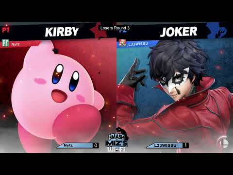 Smash @ Miz's WiFi 3 - Nytz (Kirby) vs. L33WISSU (Joker) Losers Round 3