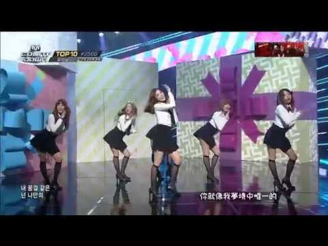 【HD中字】 140410 A Pink (에이핑크) - Mr. Chu(On Stage) @ M!countdown