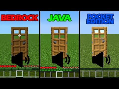 sounds of minecraft JAVA vs BEDROCK vs POCKET EDITION