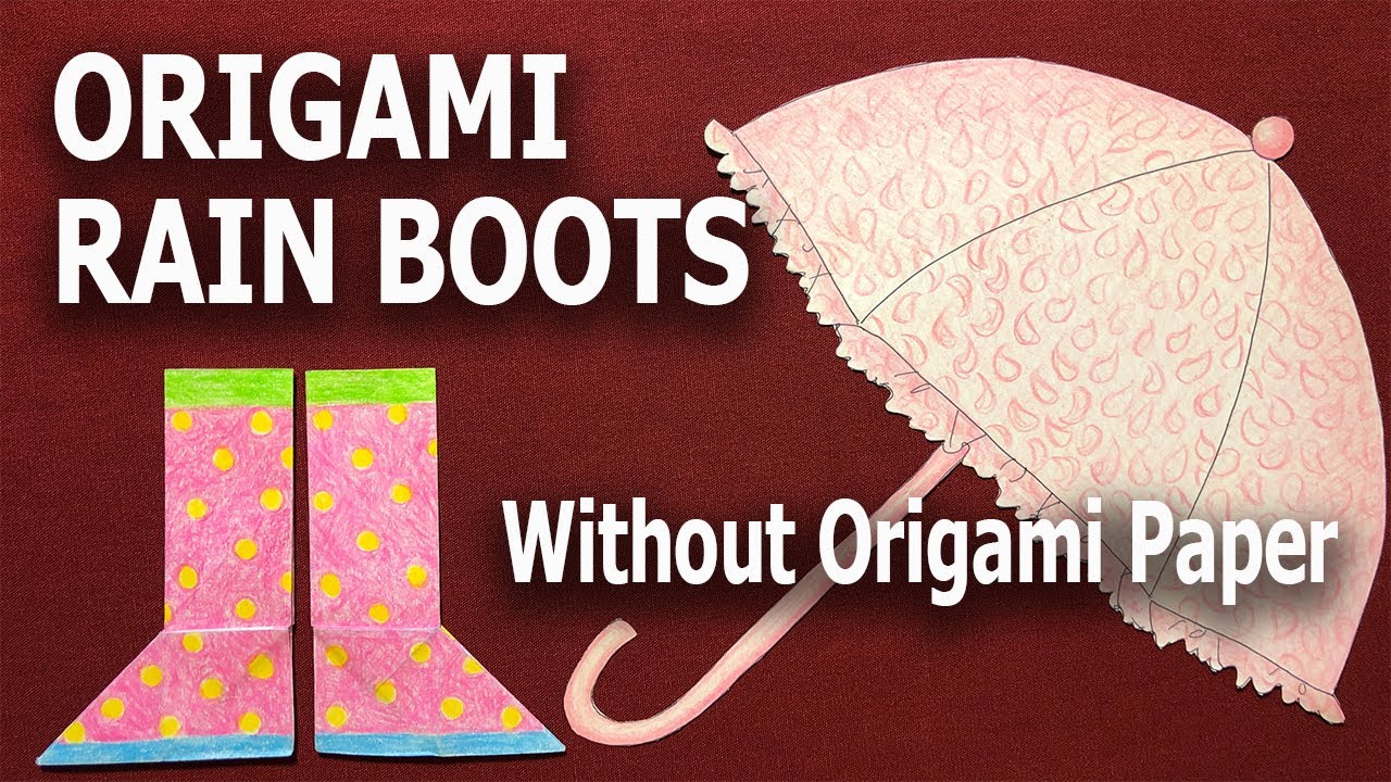 Origami Rain Boots without Origami Paper
