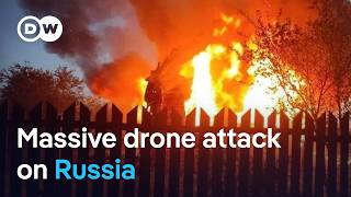 Ukraine launches one of its biggest-ever drone strikes on Russia | DW News