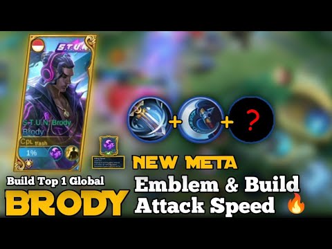 NEW META !!! BRODY ATTACK SPEED BUILD - Build Top 1 Global Brody - MLBB