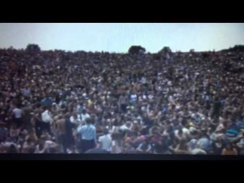 Max Yasgur speaks at Woodstock