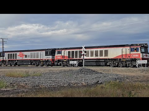 6AM9 SCT up "Dark Ghost" (CSR004, CSR022, 51P), Penfield to Laverton, 1745, 7/11/25, Lubeck VIC 