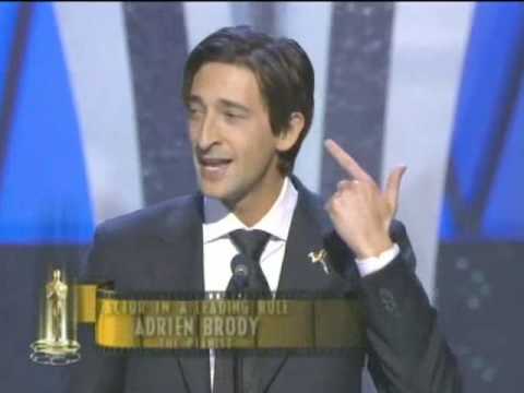 , title : 'Adrien Brody Wins Best Actor: 2003 Oscars'